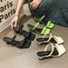 Women's Low Heel Square Toe Sandals - Spring Slimming Open-Toe Strappy Dressy Shoes_vogvips.com