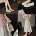 Lancui Gentle French Mary Jane For Women Comfortable Hidden Wedge Bowknot Strap Casual Ballet Style Single Shoes_vogvips.com