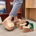 Independent Station Summer New Wedge High Heel Flower Platform One-Strap Foreign Trade Women's Beach Sandals_vogvips.com