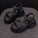 Platform Sandals Women's Outer Wear Rest Versatile Sports Advanced Sense Female Student Sandals_vogvips.com