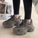 Summer Mesh Dad For Women 2024 New Breathable Lace-up Casual Running Versatile Sports Trendy Shoes_vogvips.com