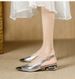 Luxurious And Sophisticated 2026 New Model Chunky Heel High-heeled Shoes For Women, Niche Metal Anti-kick Toe Summer_vogvips.com