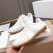 25MM6 Dexun New Genuine Leather White Lace-up Forrest Gump Shoes Flat Casual Sports Couple Sneakers_vogvips.com