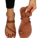 Plus Size Lightweight Flat For Women With Woven Straps Beach Toe Post Women's Sandals Slippers_vogvips.com