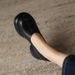 Qi Yan Soft Lightweight Loafers Thick Sole Platform Small Leather 2025 Spring New Single Shoes For Women_vogvips.com
