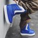 Men's High-Top Canvas Sneakers - Trendy Casual Skate Shoes With Chunky Sole, Breathable Mesh Lining, Round Toe & Lace-Up Design_vogvips.com