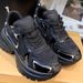 Zhao Lusi Same Style Silver Thick-Soled Sneakers 2025 Spring Summer New Mesh Genuine Leather Lace-Up Dad Casual Shoes_vogvips.com