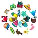 20 Sets Cute Summer Series Shoes Flower Decoration Buckle Cartoon Set Soft Rubber Shoes Accessories Accessories Accessories_vogvips.com