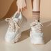 Platform Dad Sneakers 2025 New Summer Mesh Breathable White Casual Sports For Petite Women Height Increasing Shoes_vogvips.com