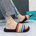 Women's Shoes Men's Flip Flops For Outdoor Wear Summer Home Use Indoor Bathroom Rainbow Hot Style Large Size Sandals_vogvips.com