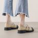 thick-soled Mary Jane Shoes Women's French Color Matching College Style Small Leather Shoes Thick Heel Soft Sole Single Shoes_vogvips.com