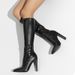 Elegant Pointed-Toe Knee-High Boots For Women – Chic Stiletto Heel Riding Boots With Side Zipper, Slim Fit Design For Stylish Outfits (Black/Brown)_vogvips.com