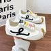 Soft Versatile German Training For Women, Spring 2025 New Trend Flat Casual, Thick Soled Sports Forrest Gump White_vogvips.com