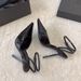 Rear Strap Black High-Heeled With Rhinestones For Top Quality Women, 2025 Spring And Autumn New Style, Closed-Toe Sandals, Pointed_vogvips.com