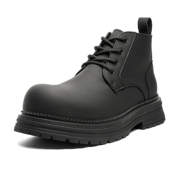 Large Size American High-top Tooling Boots Men's Martin Boots High Street Thick-soled Heightening Retro Short Boots_vogvips.com