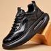 New Thick-Soled Genuine Leather Dad For Men, Super Popular On Instagram, Men's Trendy Shoes, First Layer Cowhide Sports_vogvips.com