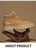 Martin Boots Men's Short Boots Wind Tooling Boots Tide High Top Rhubarb Boots_vogvips.com