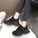 QRJ02 New 2024 Spring/Summer Versatile Dad Casual Mesh Shoes Breathable Height-Increasing Thick-Soled Women's Sneakers_vogvips.com