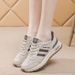 New Women's Dad Women 2025 Summer Student Sports Running Casual Shoes Thick Sole Height Increase_vogvips.com