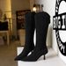 1895-8 Women' Long With Thin High Heel, Pointed Toe, V-Cut Slim Boot, Fahionable Over-the-Knee High-Tube Riding_vogvips.com