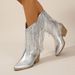 Cross-border European And American Fashion Women's Pointed Toe Height-increasing Ladies Autumn Winter Tassel Boots_vogvips.com