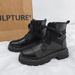 European Warm Series 2025 New Men's Martin Black High Top British Style Trendy Motorcycle Leather Work Boots Shoes_vogvips.com