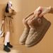 Classic Velvet High-top Cotton Boots Female Student Tide Warm Casual Cotton Shoes_vogvips.com
