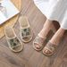 Summer Bedroom Thick Bottom Flower Linen Women Men Couples, Non Slip And Wear Resistant Household Cloth Slippers For_vogvips.com