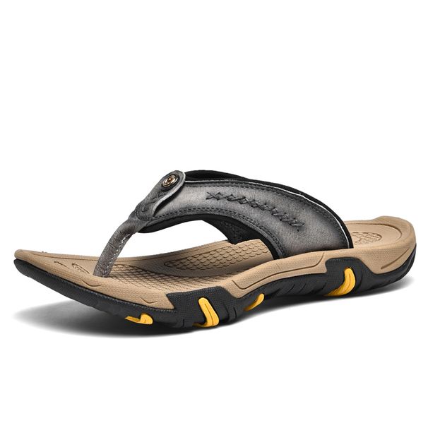 Main Flat Casual For Men Summer Breathable Comfortable Trendy All-match Lightweight Wear-Resistant Beach Sandals_vogvips.com