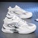 Men's Spring 2026 New Brand Sports Casual Mesh Running Men's Height-increasing Dad Versatile Trendy Shoes_vogvips.com