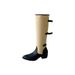 2026 Fall/Winter New Style Pointed Toe Chunky High Heel Slimming French Fashion Sexy Gorgeous Internet Celebrity Long_vogvips.com