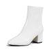 High Ankle For Women Mid-Calf 2025 Autumn New Side Zipper Plus Size Boots Fashion Chunky Heel Small Square Toe_vogvips.com