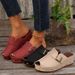 Women's Shoes Large Size Thick Soled Muller Rivet Toe Thick Soled Slippers Summer Buckle Women's Shoes_vogvips.com