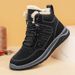 Height-increasing Fleece-thickening High-top Casual Couple Snow Boots Outdoor Hiking Hiking Shoes Non-slip Large Size_vogvips.com
