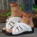 Women's Shoes New Roman Slippers For Women With Wedge Heels And Thick Soles Ladies' Sandals With Bowknot Decoration Light Shoes Large Size Shoes_vogvips.com