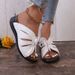 Plus-size Summer Casual Retro Wedged Platform Stitched Shoes One-line Women's Sandals Lace-up Women's Shoes_vogvips.com