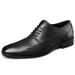 Euro Step Men's Brogue Formal Leather Large Size Business Casual Pointed Toe Single Wedding Oxford Shoes_vogvips.com