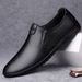 Leisure 2025 New Men's Leather Business Breathable Dad Anti Slip Wear-resistant Shoes, Driving And Work Shoes_vogvips.com