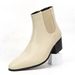 New Fashion Short Small Square Head Top Heel Men's Boots Height Boosting High Heels Men_vogvips.com