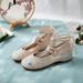 Ethnic Style Embroidered Fabric Women's Single Zero Batch Oxfords Soft Sole Dance Hanfu Shoes_vogvips.com