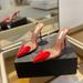 Heels Sandals Al Aia Heart Shaped Heels Transparent Sandals New Pointed Toe Heart High Heels Sexy Closed Toe Slippers Red White Black Orange Yellow_vogvips.com