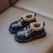 Winter Princess Shoes For Girls - Plush Lined British Style Mary Janes With Anti-Slip Soft Sole (Black/Beige/Brown, Sizes 23-37)_vogvips.com
