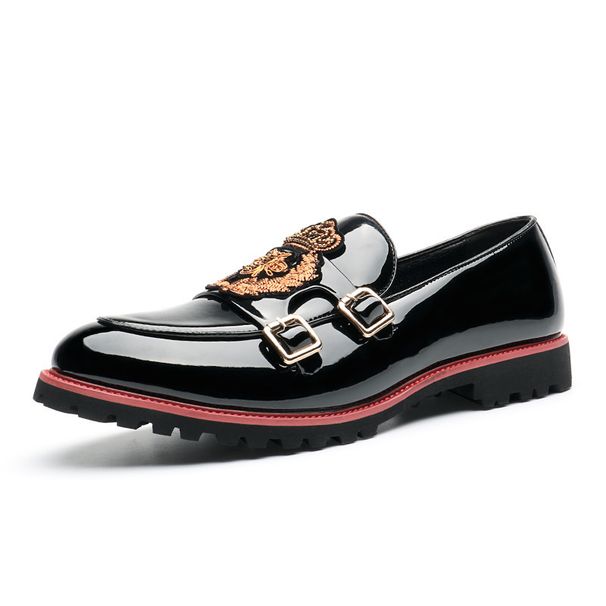 Plus Size Summer Slip-On Shoes For Men Korean Style Pointed Toe Loafers British Casual Lazy Hairstylist Leather_vogvips.com