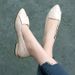 Women's Single Spring And Autumn New Thick Heel Mom Soft Sole Small Leather Shoes For Women_vogvips.com