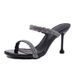 166-20/ High Heel Half For Women 2025 New Summer Fashion Outdoor Slippers With Thin Heels And Rhinestones, Internet_vogvips.com
