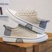 Breathable Canvas Sneakers For Teens - Lightweight Low-Top Casual Shoes With Comfortable Rubber Sole, Fashionable & Versatile For Everyday Wear_vogvips.com