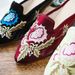 Pointed Fashionable Embroidered Cloth Shoes, Ethnic Style, Spring And Summer Women's Sandals, Slippers, Fabric Slippers_vogvips.com
