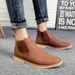 European Warm Series Autumn Winter Martin British Style Casual Desert Work Ankle Boots Men's High Top Shoes_vogvips.com