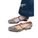 Women's Ballet Flats, Soft Sheepskin Leather French Shoes, Square Toe Low Heel Mary Jane With Strap, Waterproof Lightweight Comfort Casual Shoes_vogvips.com