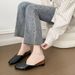 Cross-border Women's Summer Outdoor Wear, Chunky Heel, Height-increasing, Non-slip Crystal Shoes, Slip-on Open-toe Mules_vogvips.com